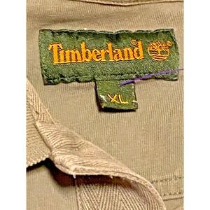 Timberland Mens XL Polo Shirt Dark beige / Brown Short Sleeve Casual Everyday